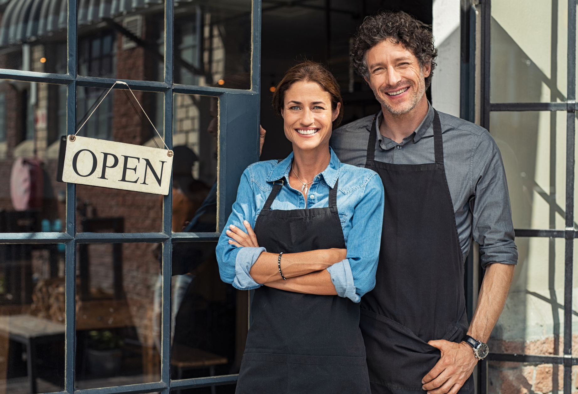 Business Owner Relaxed with AI Agent